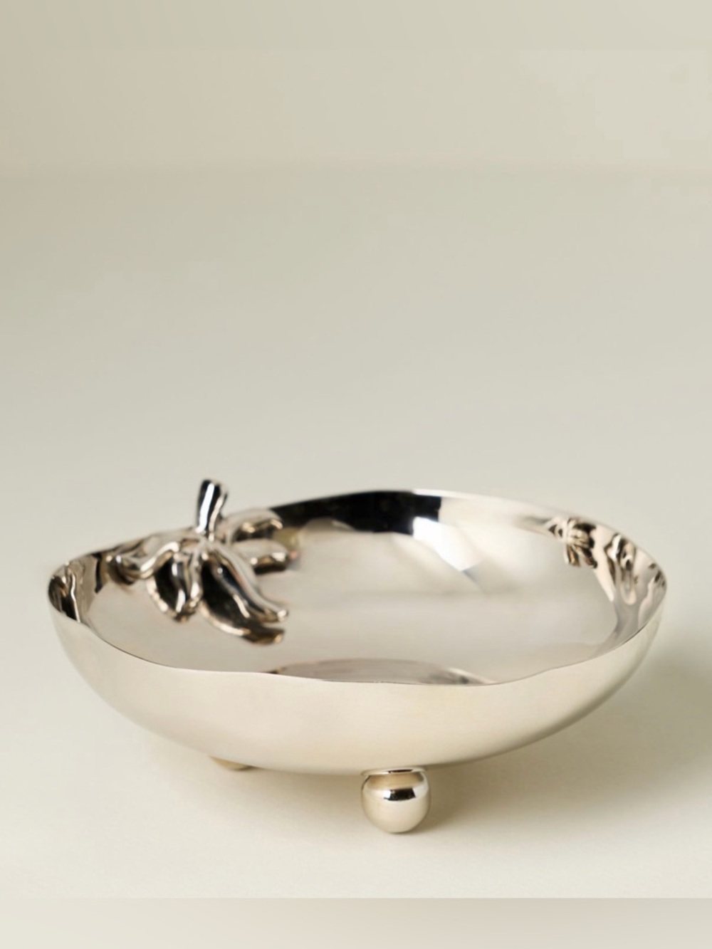 Anthropologie Damson Madder Steel Tomato Nut Bowl NEW - Picture 2 of 12